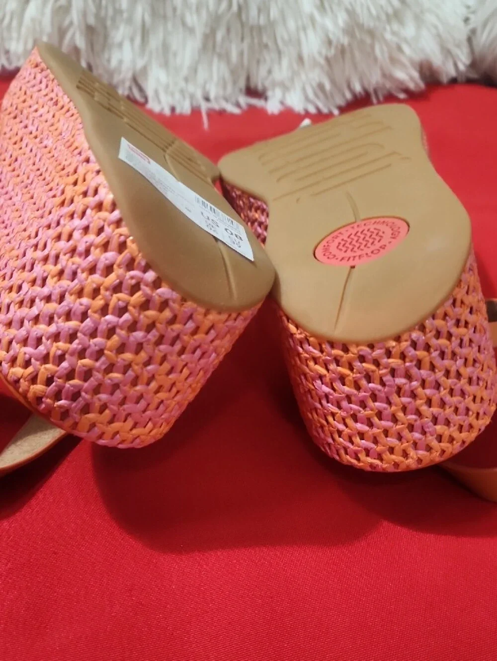 FitFlop Platfforms Woven Wedge Ankle-Strap Sandals